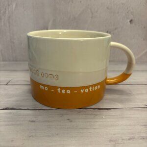 Old Pottery Mug Company Ceramic 12oz 2 Tone Motivational Coffee Mug (SKU: 199MI)